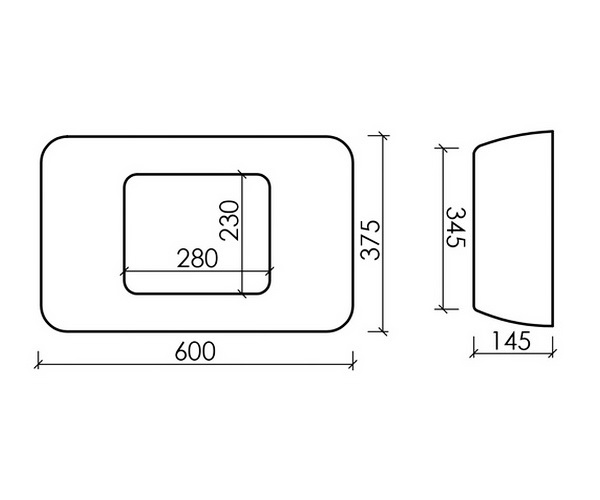 раковина CERAMICANOVA ELEMENT 60