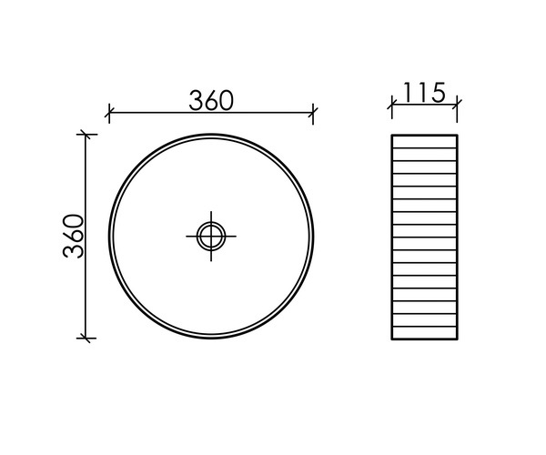 раковина CERAMICANOVA ELEMENT 36