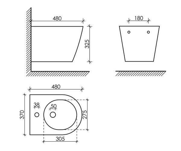 биде CERAMICANOVA FORMA