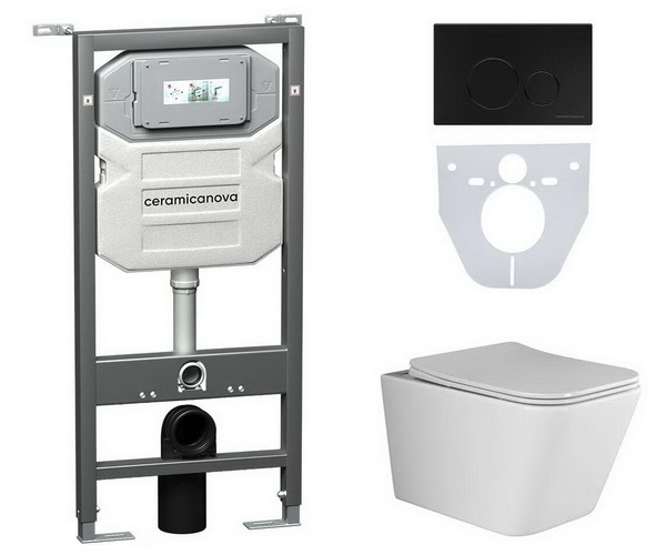 инсталляция и унитаз CERAMICANOVA METRIC