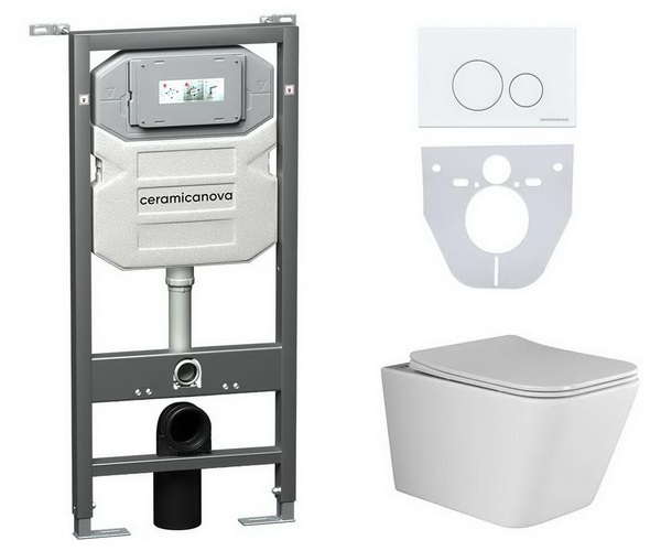 инсталляция и унитаз CERAMICANOVA METRIC