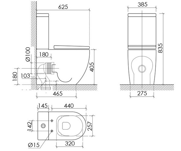 унитаз CERAMICANOVA METROPOL