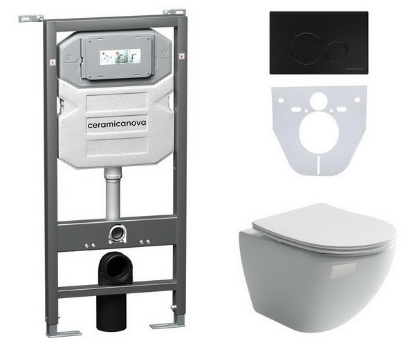 инсталляция и унитаз CERAMICANOVA METROPOL