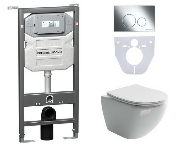 инсталляция и унитаз CERAMICANOVA METROPOL