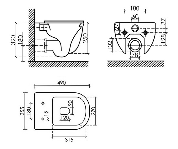 унитаз CERAMICANOVA MODENA