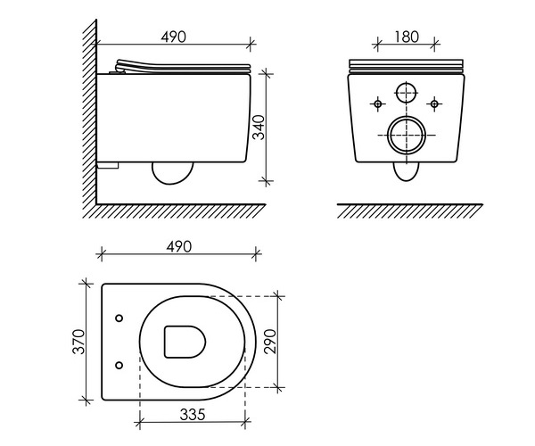 унитаз CERAMICANOVA MOMENTS