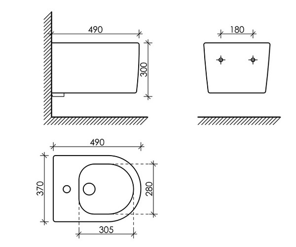 биде CERAMICANOVA MOMENTS
