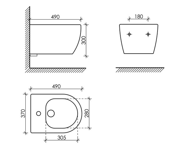 биде CERAMICANOVA PLAY