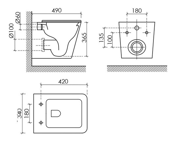 унитаз CERAMICANOVA UNION