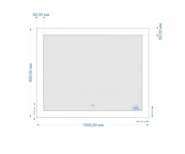 зеркало CERSANIT LED DESIGN 100