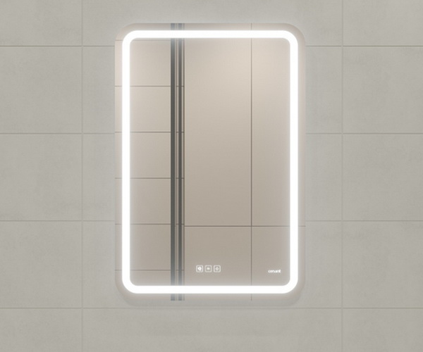 зеркало CERSANIT LED DESIGN 55 с часами