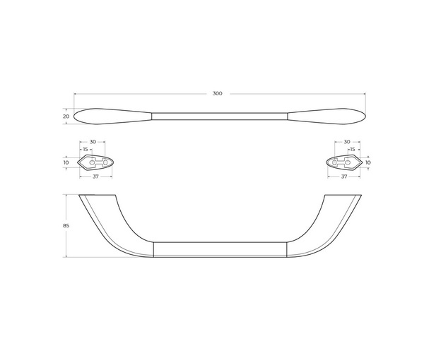 полотенцедержатель CEZARES LINER