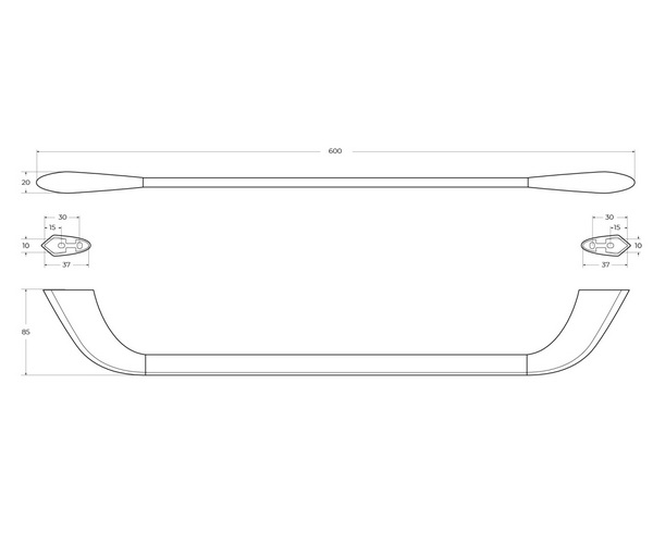 полотенцедержатель CEZARES LINER