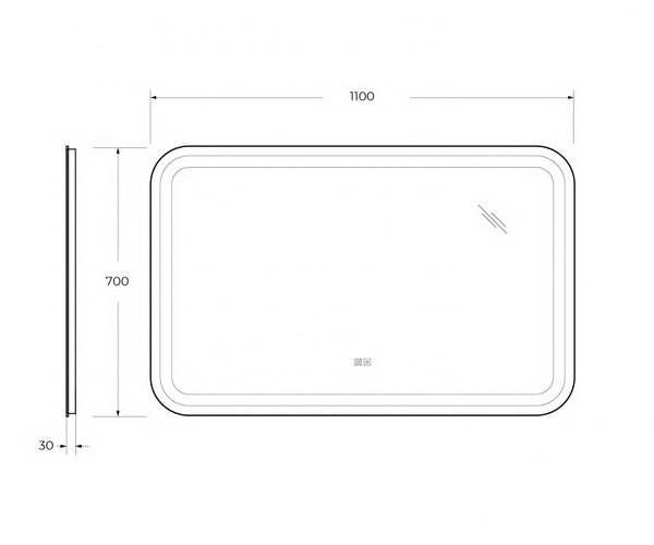 зеркало CEZARES STYLUS 110