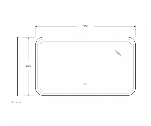 зеркало CEZARES STYLUS 120