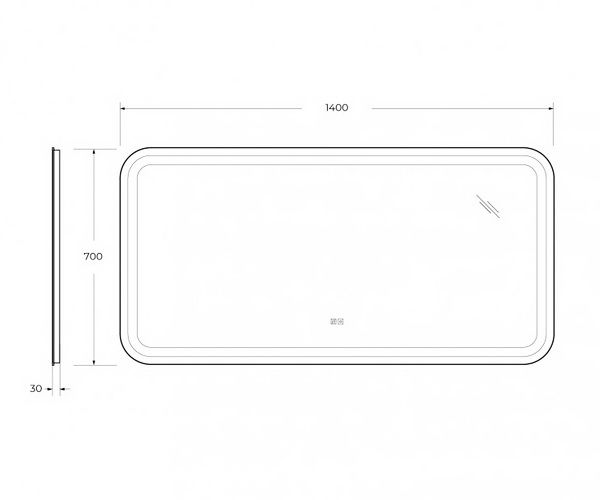 зеркало CEZARES STYLUS 140