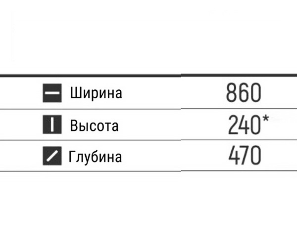 тумба с раковиной COROZO АТТИКА 85