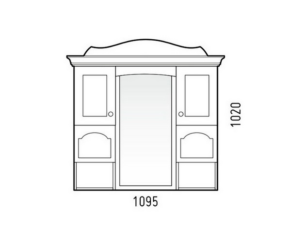 зеркало COROZO БЕЛЛАРТ 105