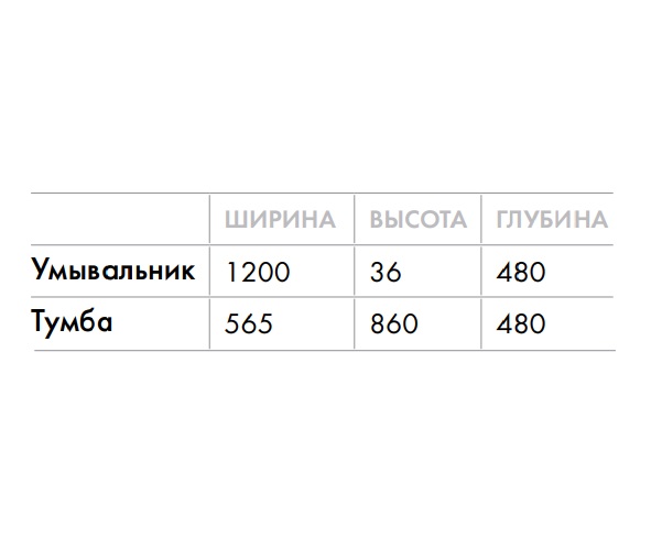 тумба с раковиной DREJA BONA 120