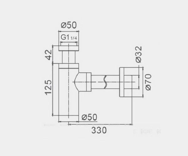 сифон для раковины HAIBA HB80-1