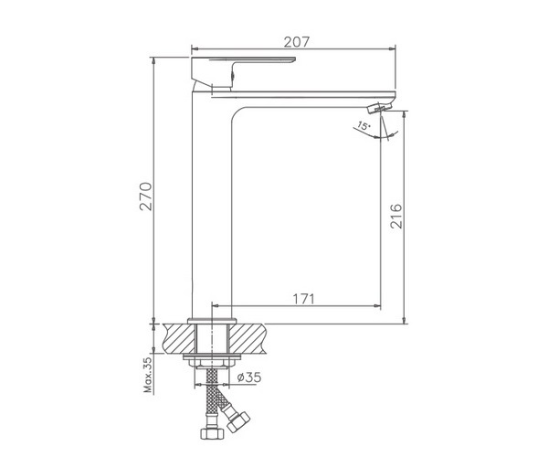 смеситель для раковины HAIBA HB11505