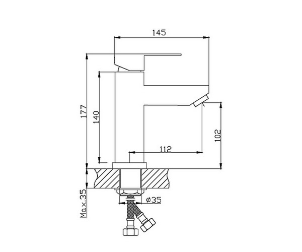 смеситель для раковины HAIBA HB10801