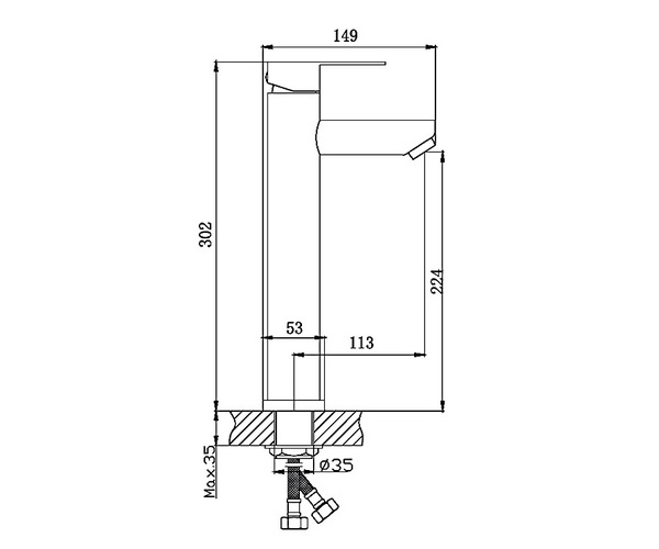 смеситель для раковины HAIBA HB11801