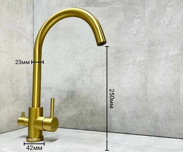 смеситель для кухни HAIBA HB43828-5 с каналом для питьевой воды