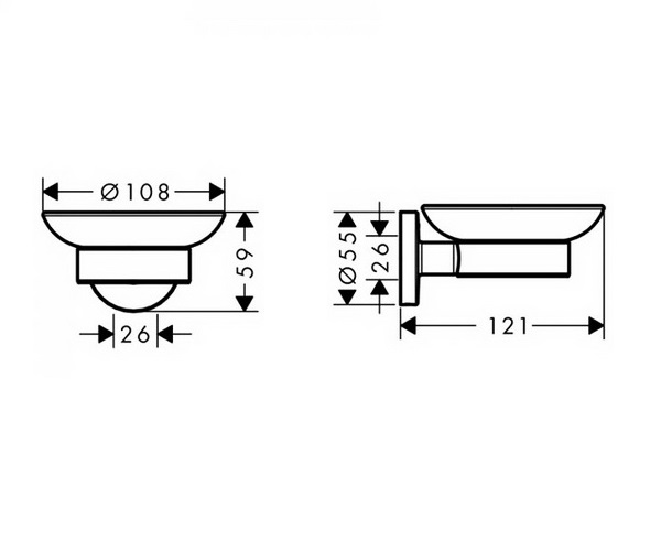 мыльница HANSGROHE UNIVERSAL