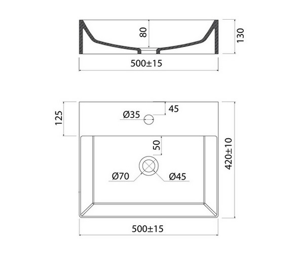 раковина IDDIS BILD 50