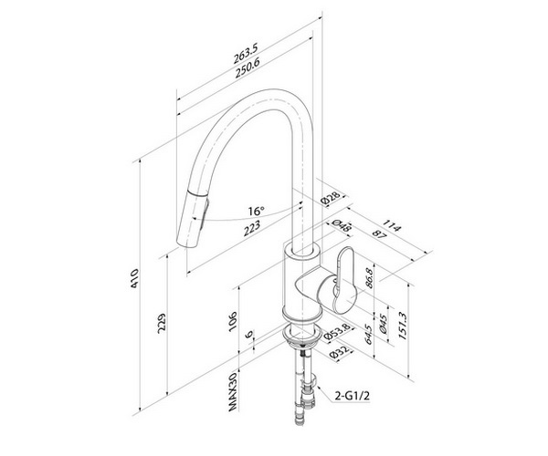 смеситель для кухни IDDIS CUBA