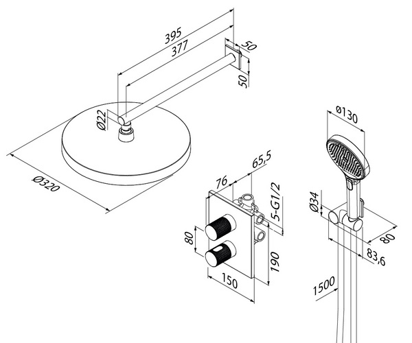 душевая система IDDIS DUNA