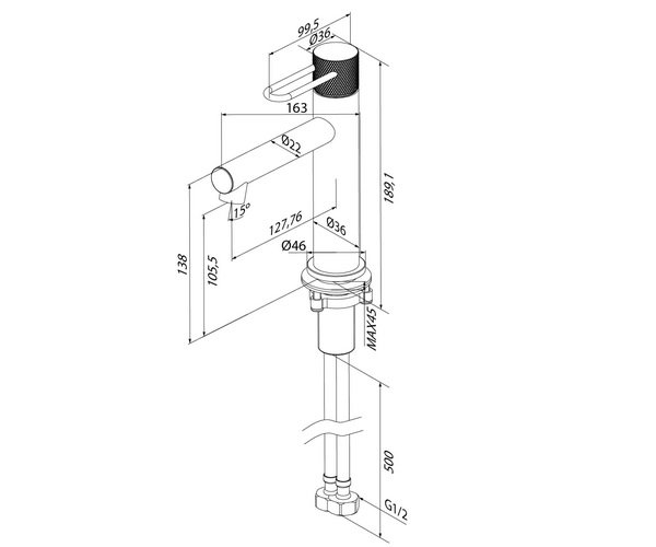 смеситель для раковины IDDIS DUNA