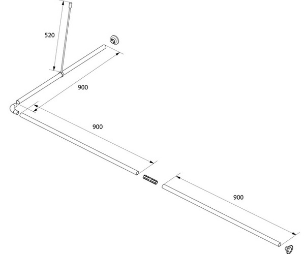 карниз для ванны IDDIS
