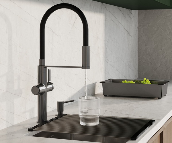 смеситель для кухни IDDIS IKON с каналом для питьевой воды