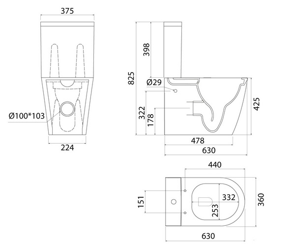 унитаз IDDIS SLIDE