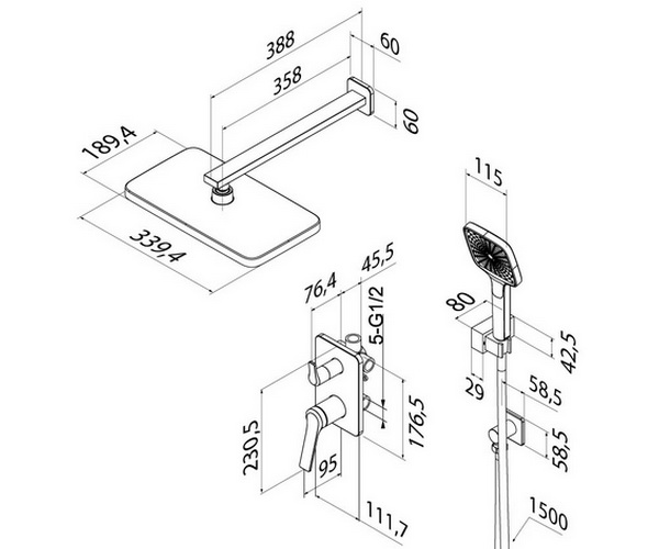 душевая система IDDIS PARKER
