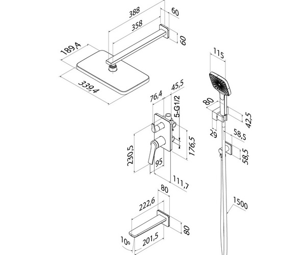 душевая система IDDIS PARKER