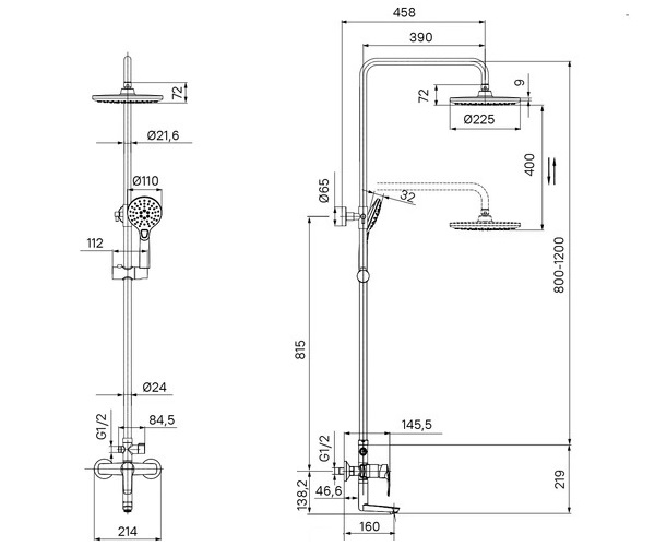 душевая система IDDIS RAY