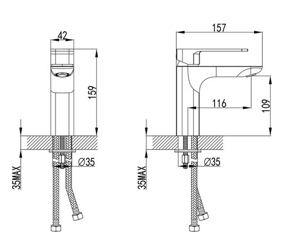 смеситель для раковины IDDIS SLIDE
