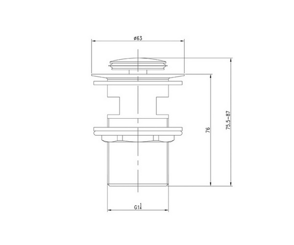 донный клапан IDDIS SLIDE