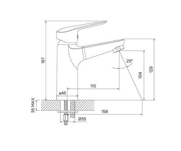смеситель для раковины IDDIS TORR