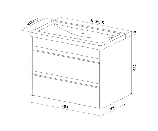 тумба с раковиной IDDIS ZODIAC 80