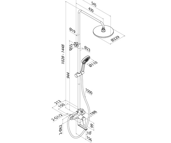 душевая система IDDIS ZODIAC