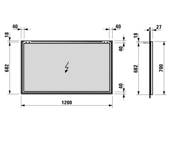 зеркало LAUFEN FRAME 120