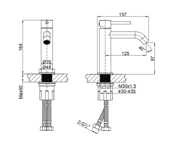 смеситель для раковины LEMARK KALINA