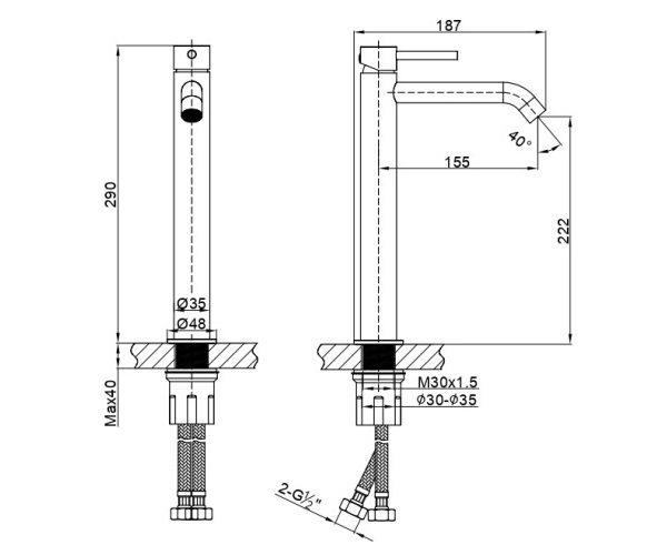 смеситель для раковины LEMARK KALINA