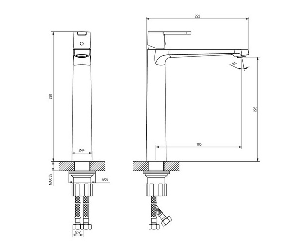 смеситель для раковины LEMARK LADOGA
