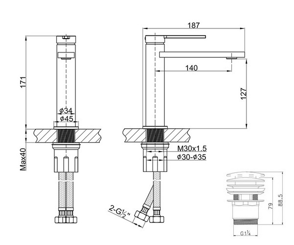 смеситель для раковины LEMARK VALDAY