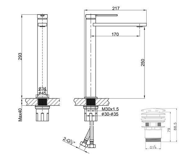 смеситель для раковины LEMARK VALDAY